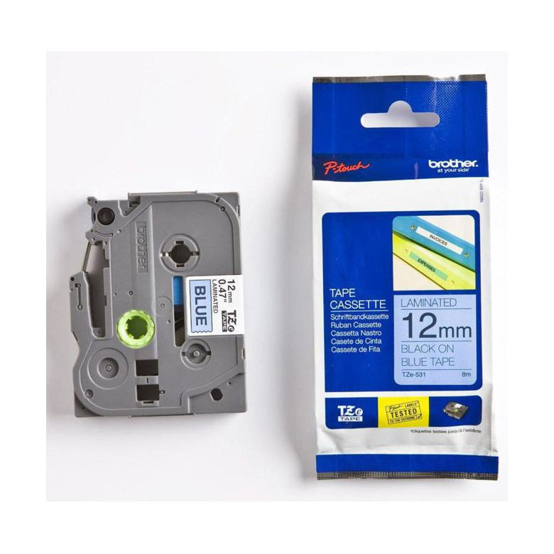 BROTHER trak TZe 531 moder/črn 12mm