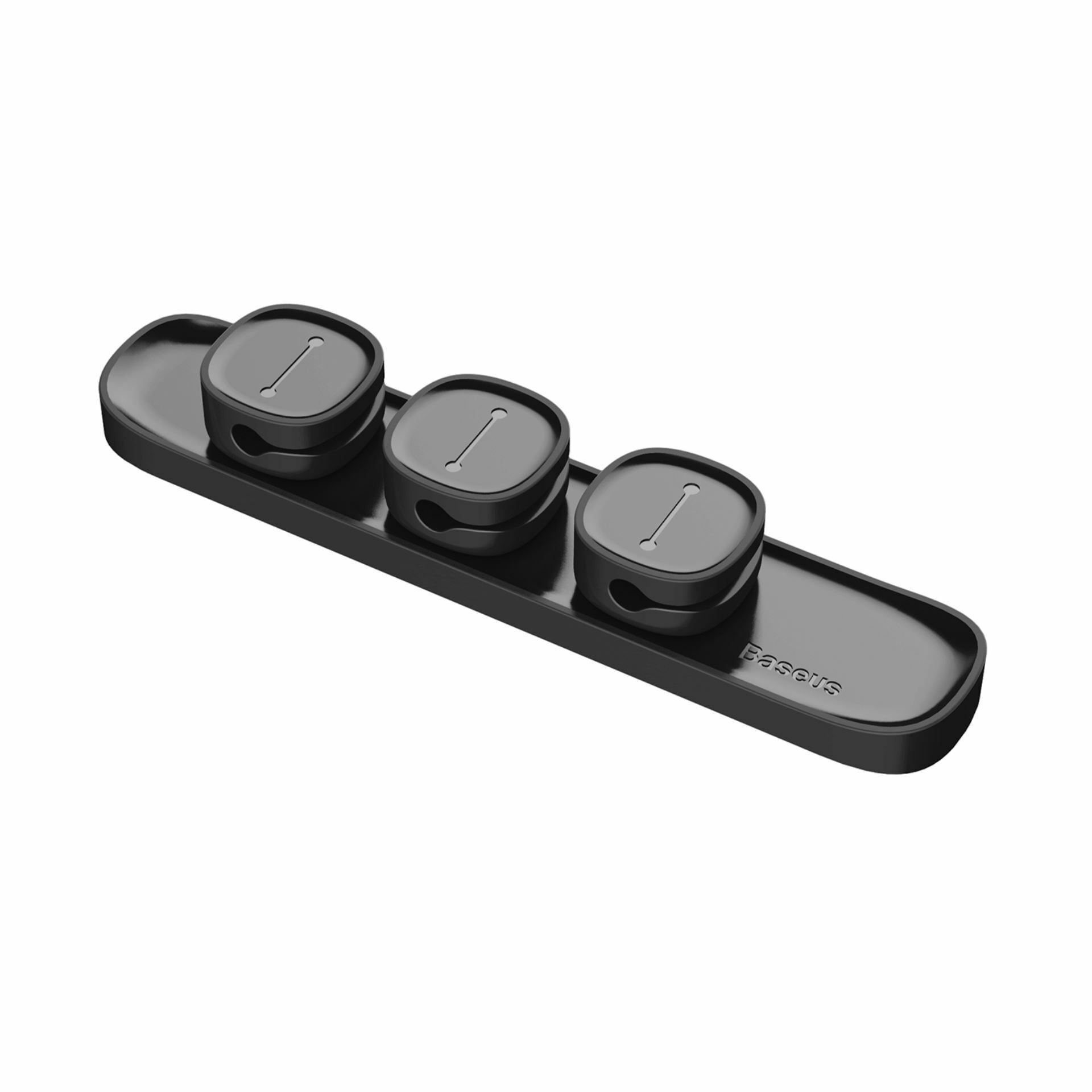 Baseus organizator kablov magnetni črni ACWDJ-01