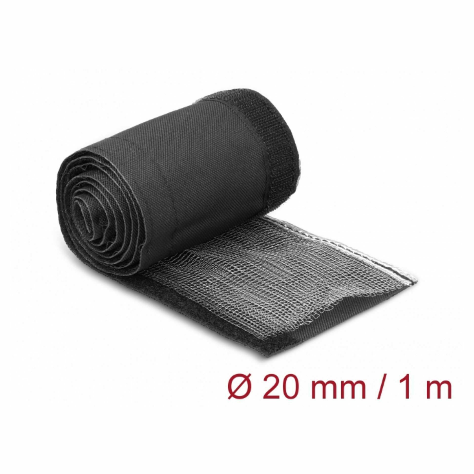 Delock zaščitna pletenica EMI 20mm 1m hook and loop 20841