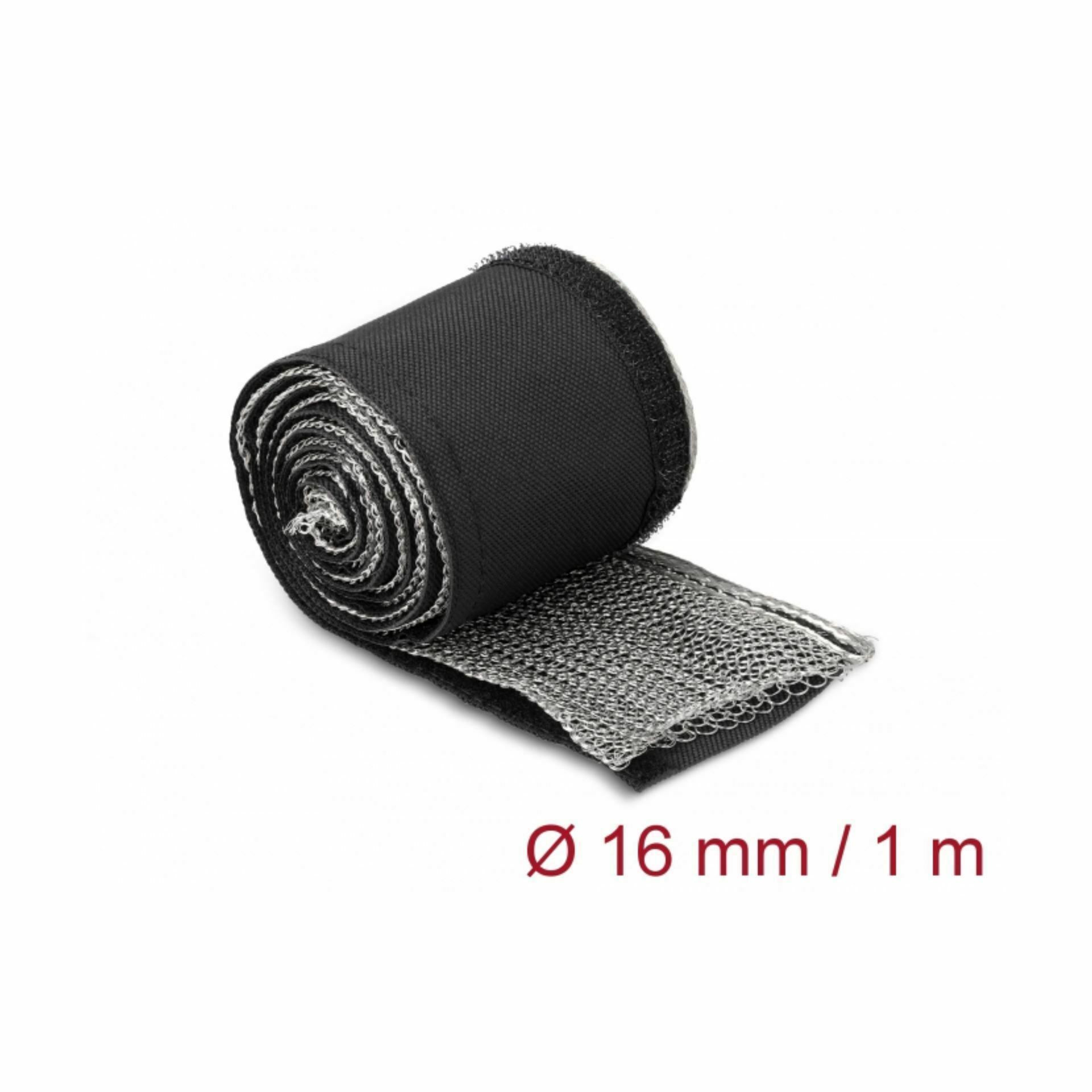 Delock zaščitna pletenica EMI 16mm 1m hook and loop 20840