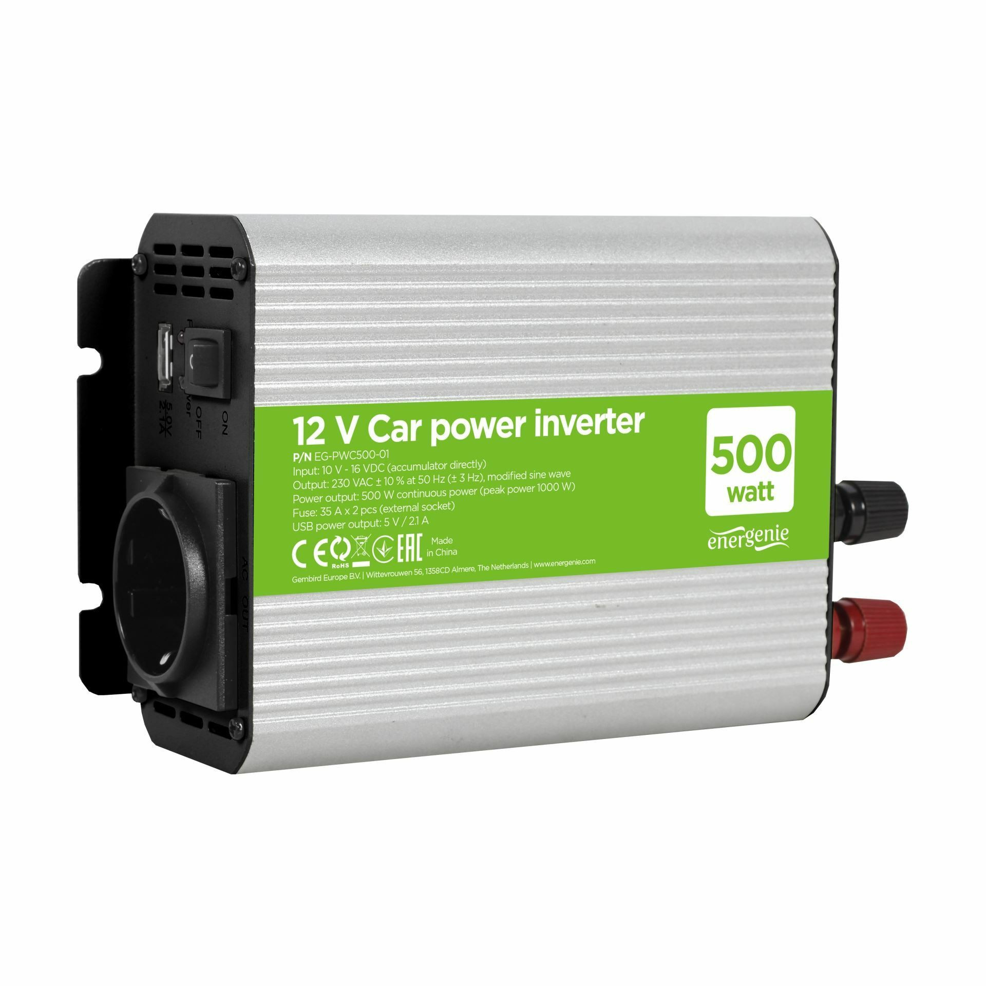 Pretvornik 12/220V  500W EG-PWC500-01 Energenie