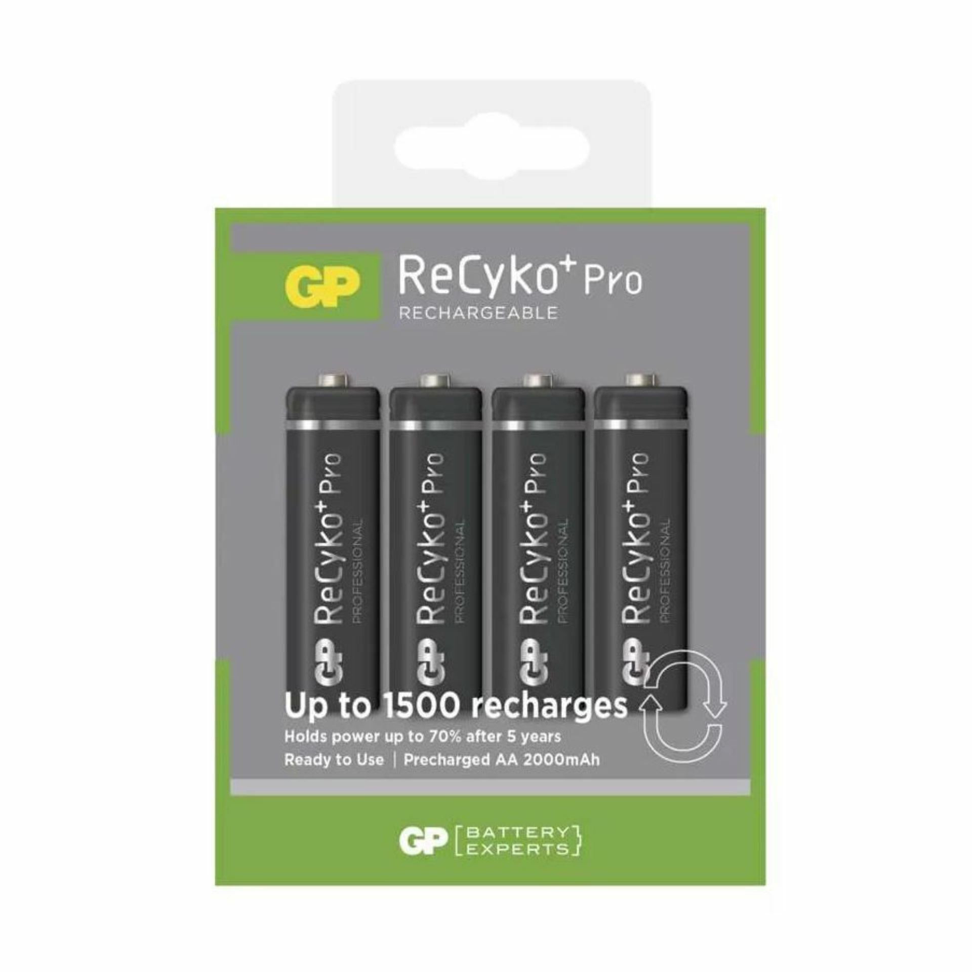 Baterija polnilna AA-2000 mAh Ni-Mh  GP ReCyko+ Pro 4 kom