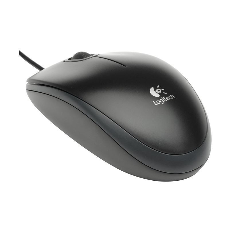 Logitech miška B100 OEM USB črna 910-003357