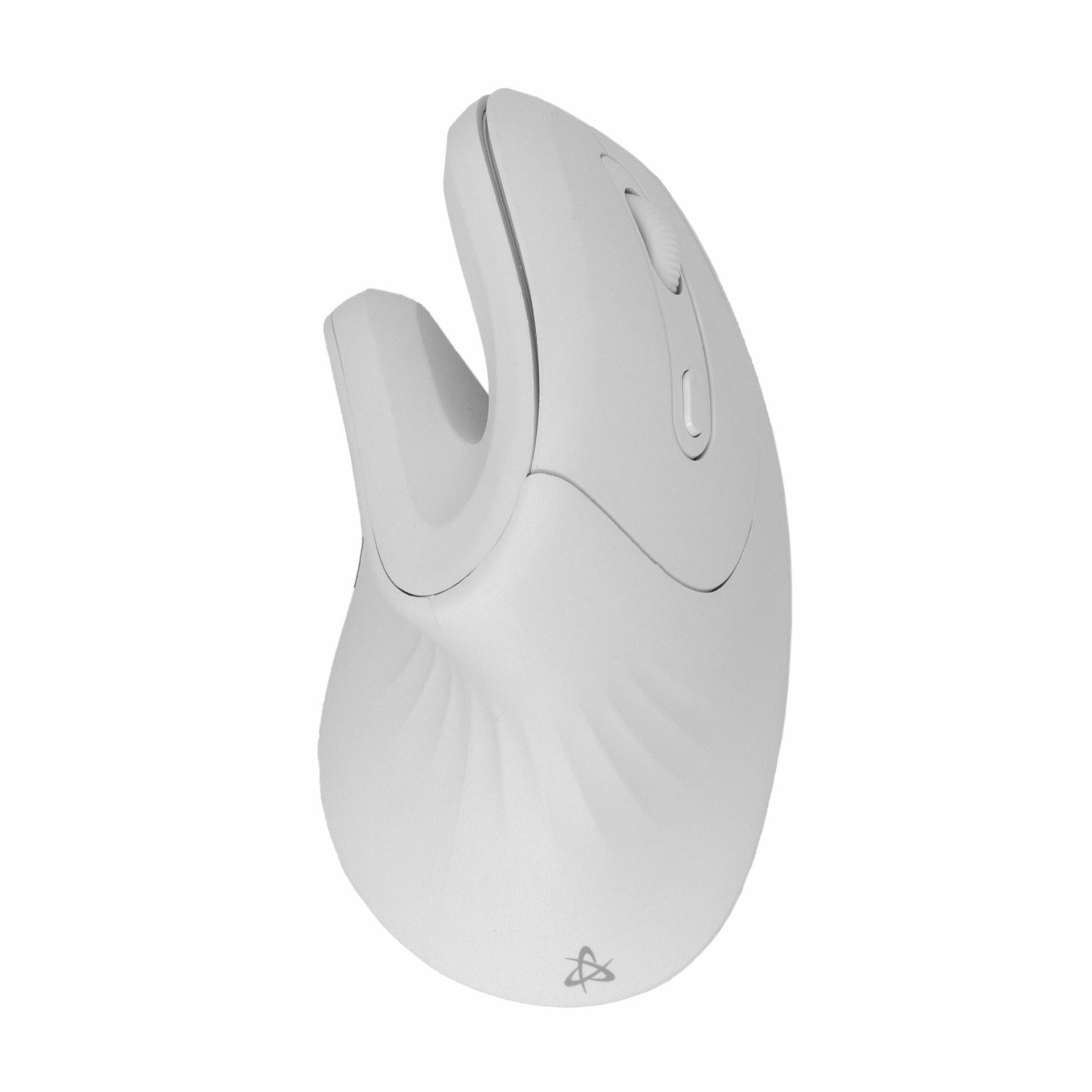 SBOX miška vertikalna brezžična USB bela VM-838W