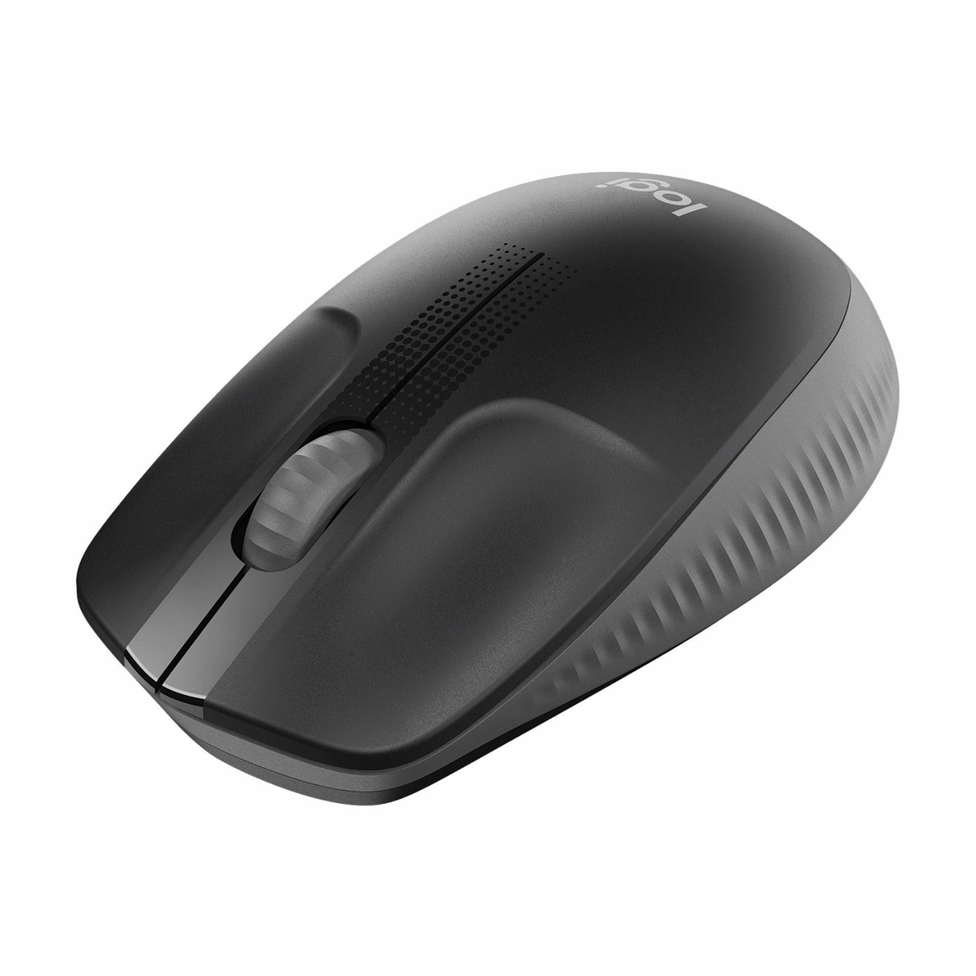 Logitech miška M190 brezžična črno siva 910-005905