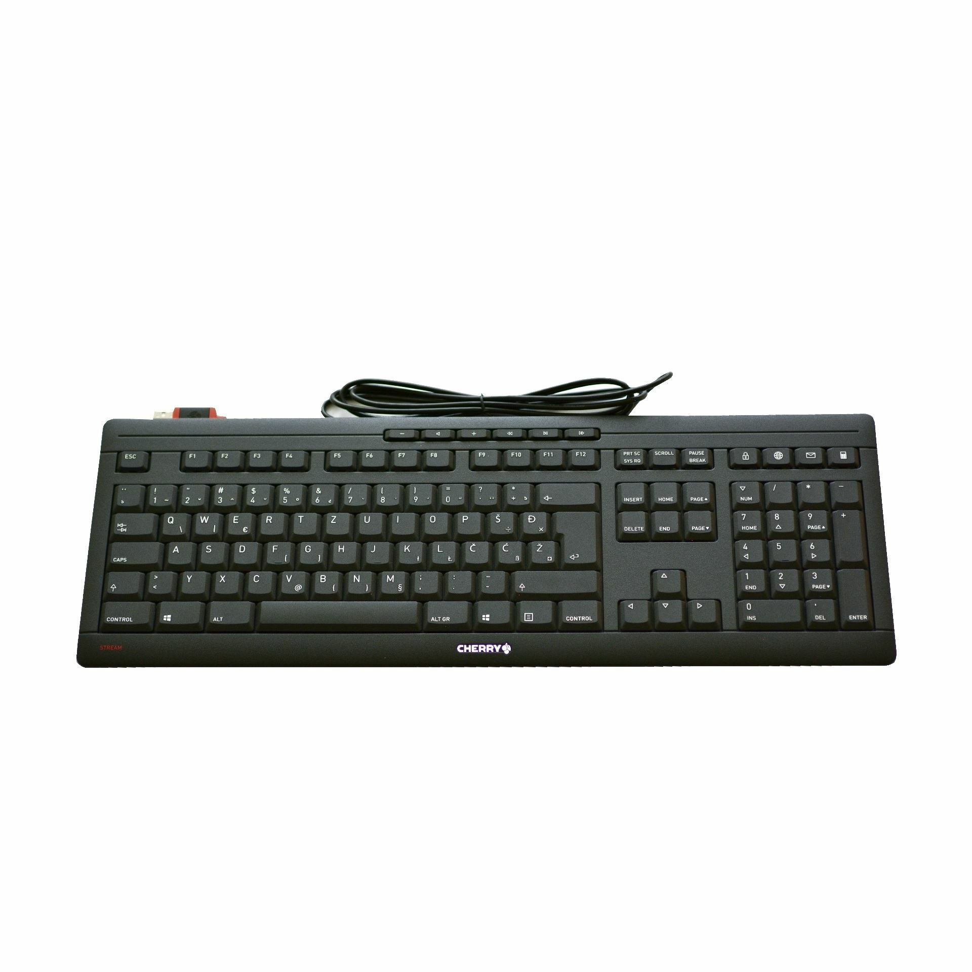 Cherry tipkovnica STREAM črna USB SLO JK-8500SL-2