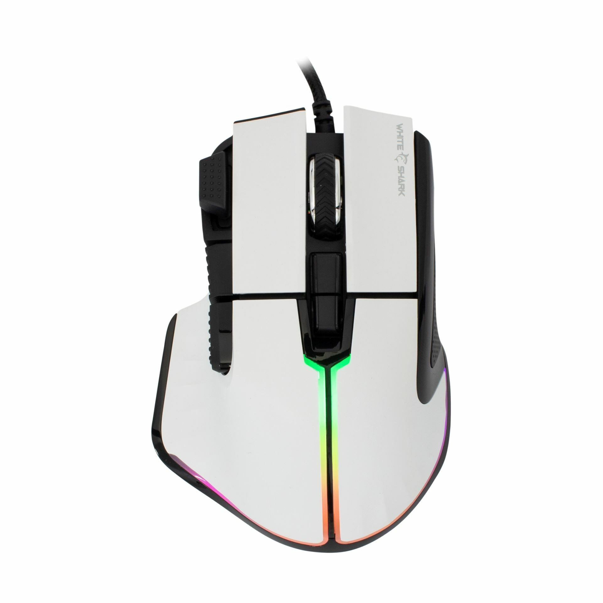 WHITE SHARK miška bela GM-9006 MARROK-W Gaming