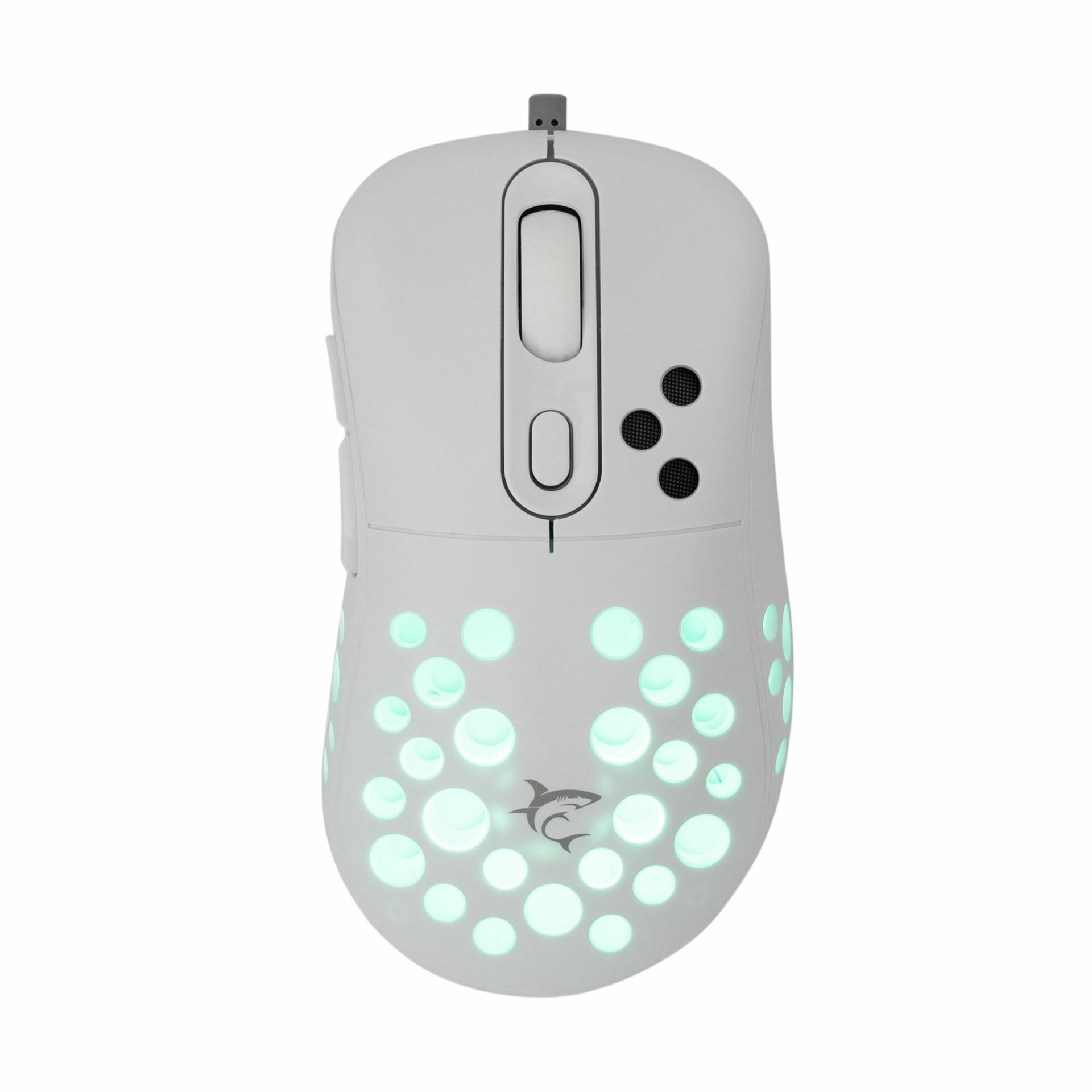 WHITE SHARK miška bela GM-5013 AZRAEL-W Gaming