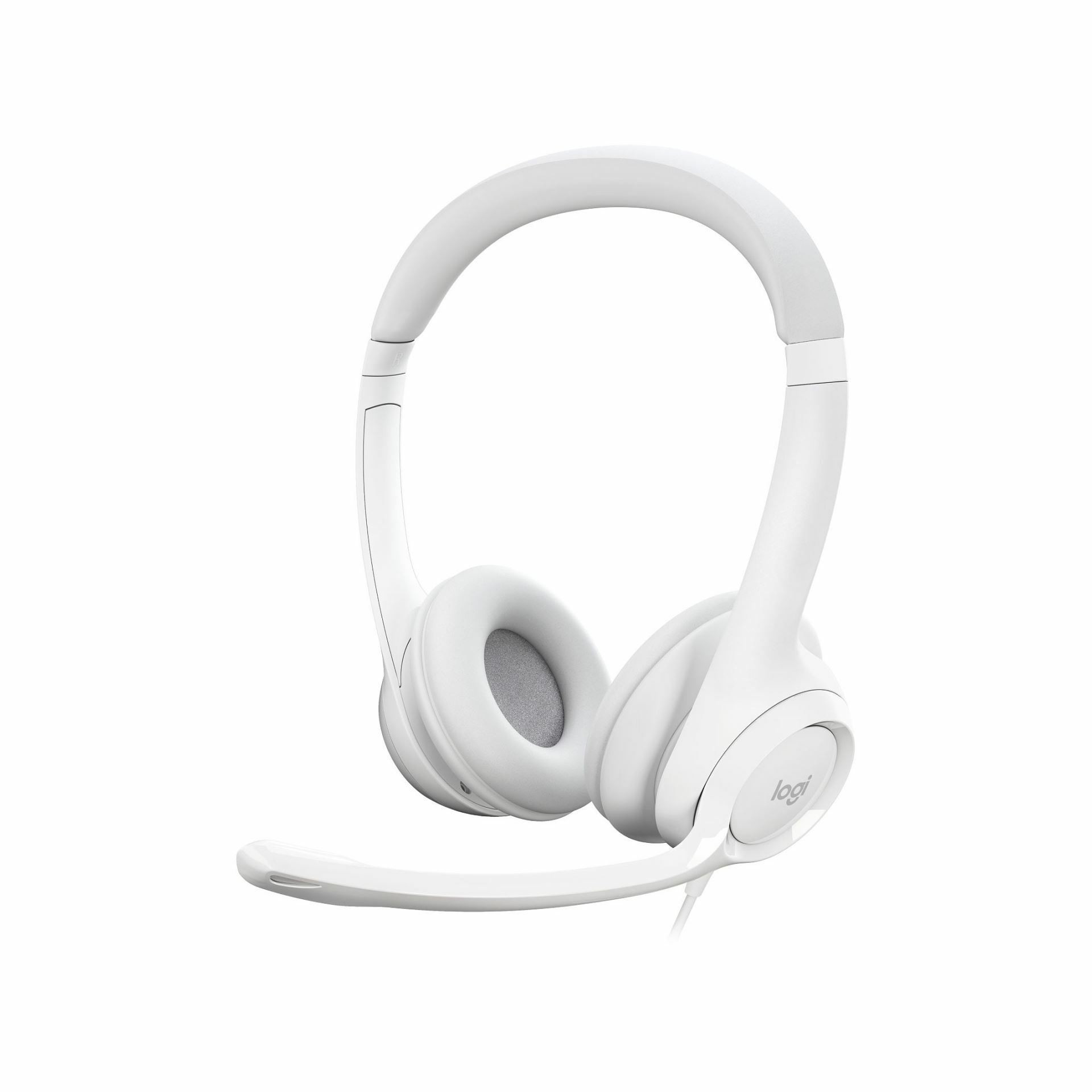 Logitech slušalke+mikrofon H390 bele 981-001286