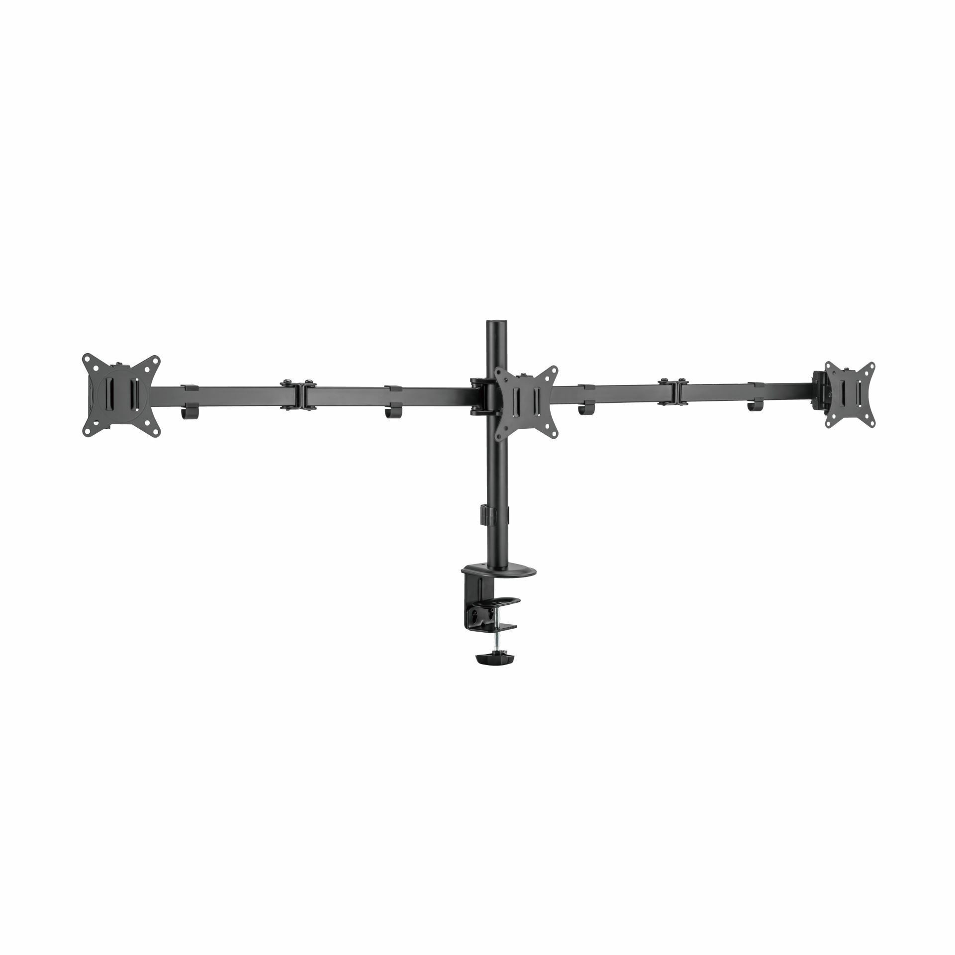 SBOX namizni nosilec za 3x monitor LCD-352/3-2 črn