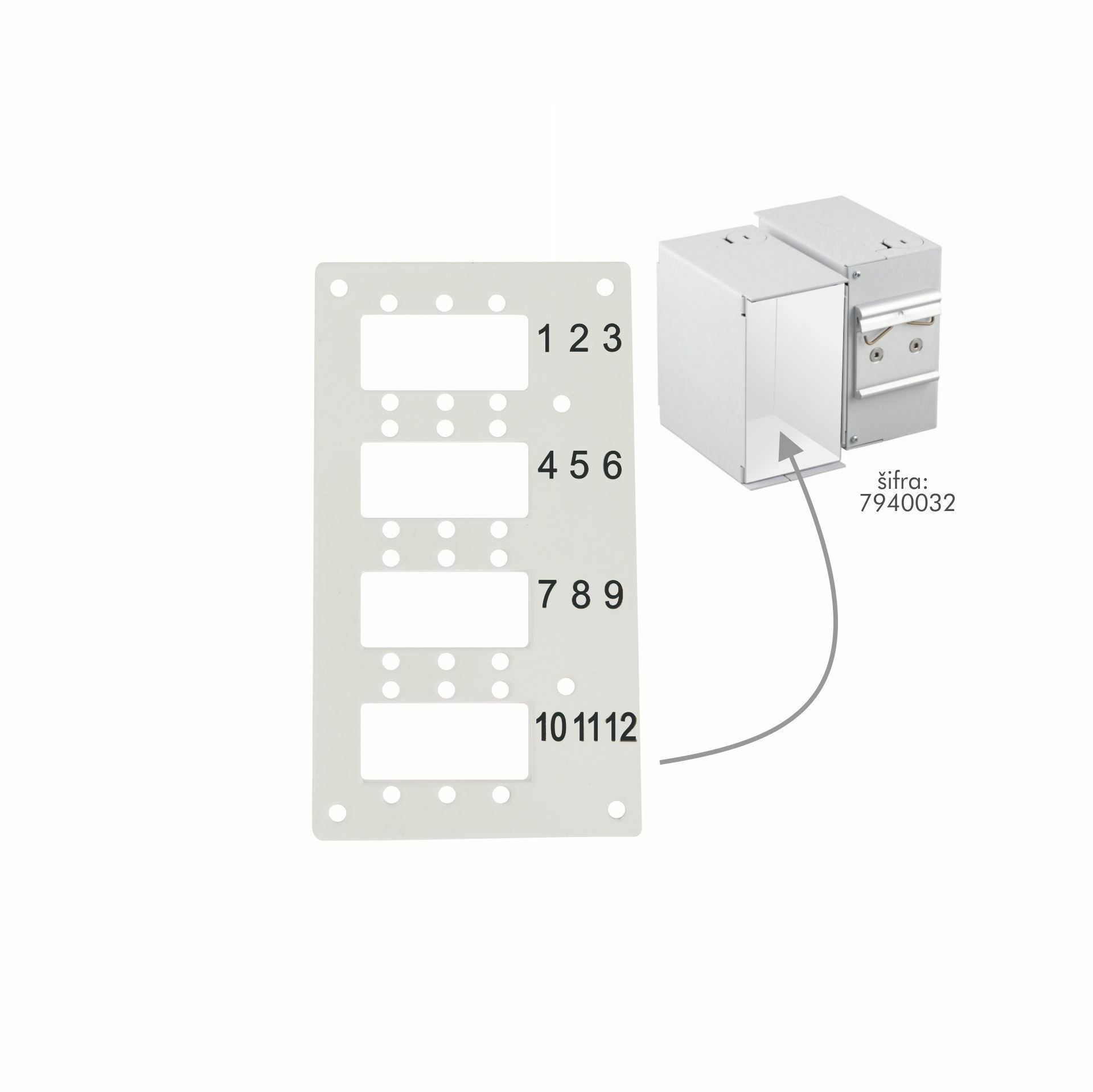 EFB optična montažna plošča 12x SC/LC za DIN Rail ohišje 53705.4V2B