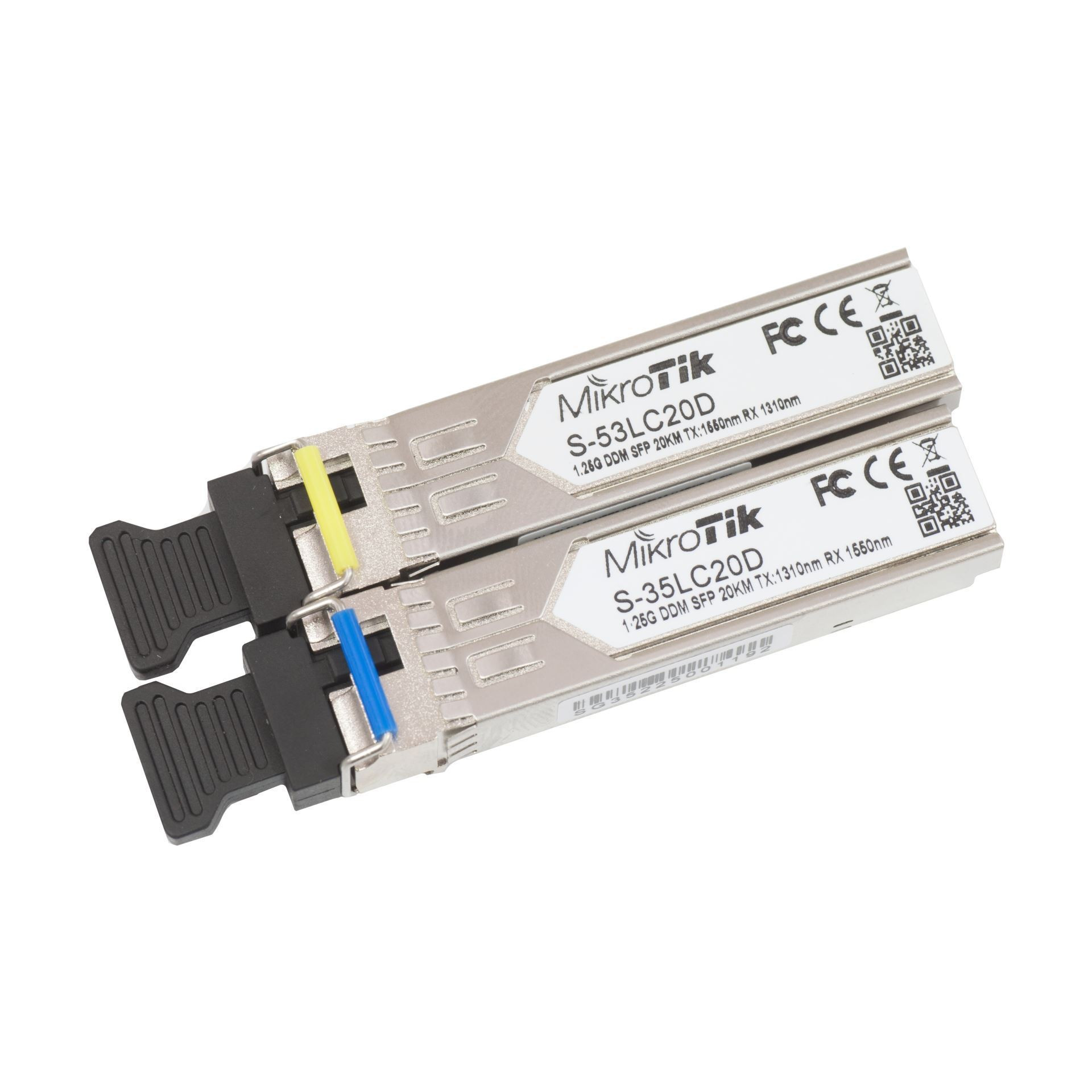 Pretvornik FO SFP Mini-GBIC Gigabit Singlemode Mikrotik S-3553LC20D (set/2)