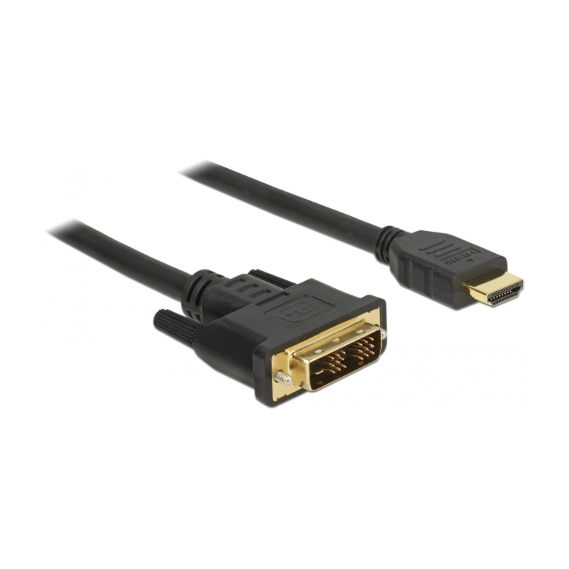 HDMI-DVI-D 18+1 kabel  1m Delock