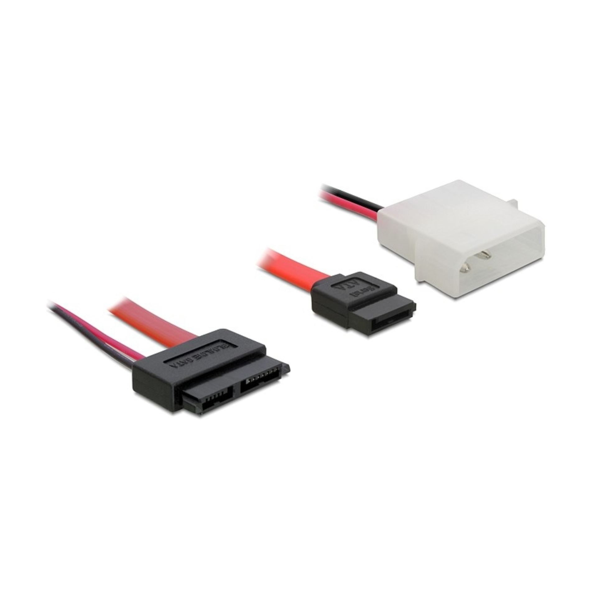 Delock kabel SATA Slim-SATA 7-pin+ napajanje 30cm 84390