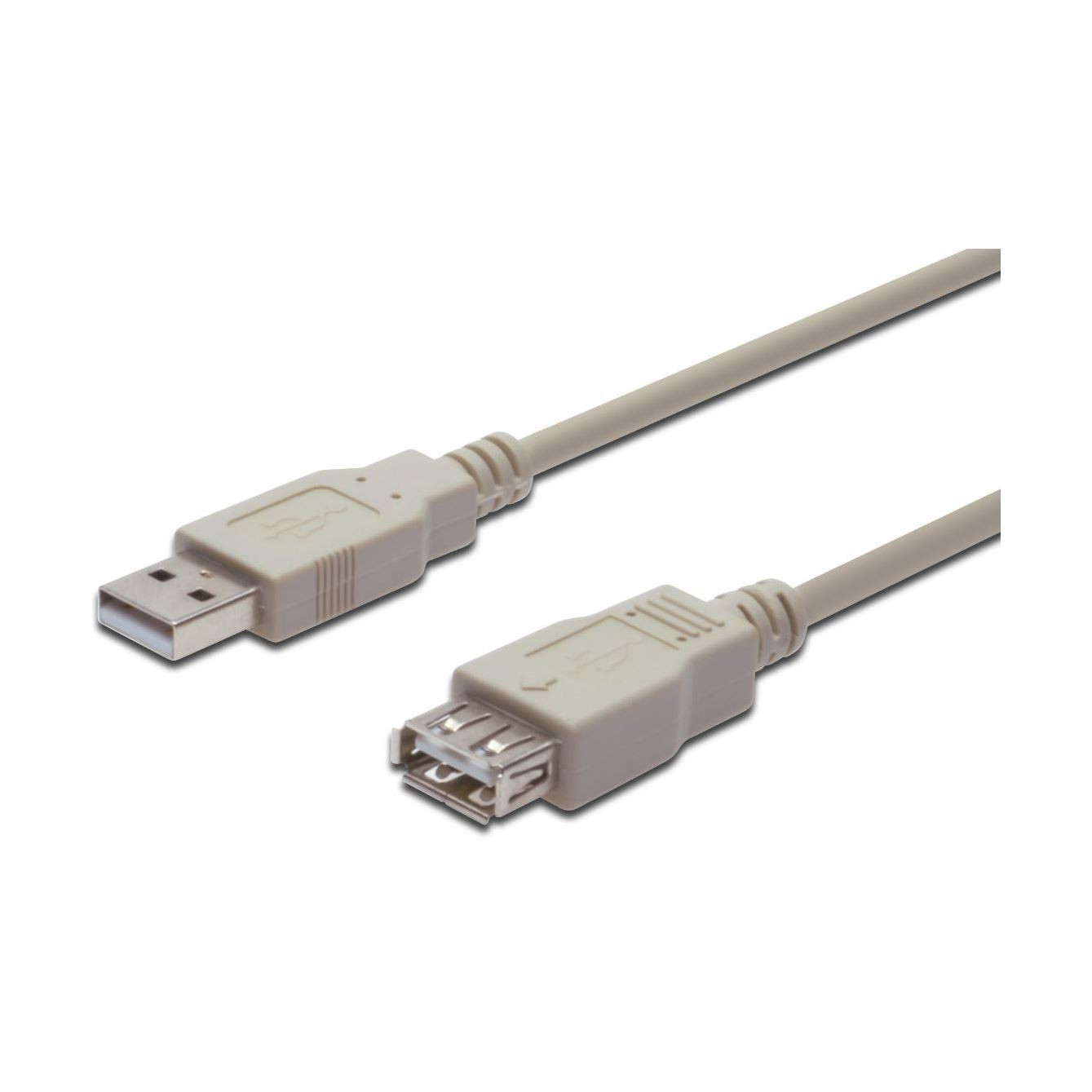 Digitus podaljšek USB A-A 1,8m dvojno oklopljen siv