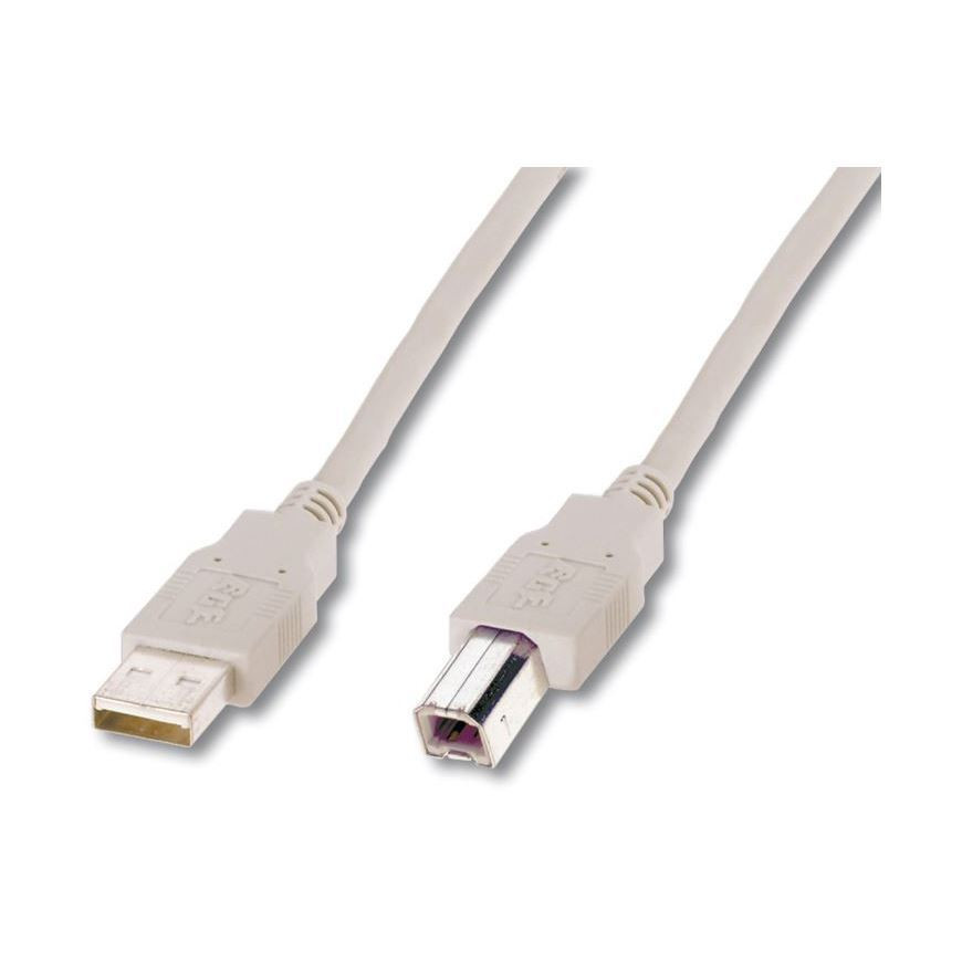 Digitus kabel USB A-B 1m siv dvojno oklopljen