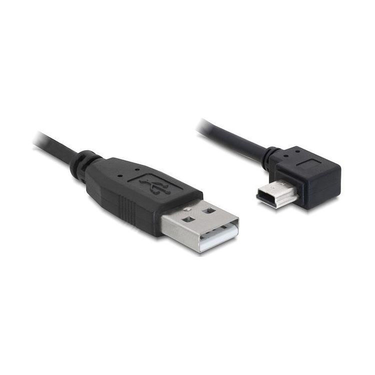 Delock kabel USB A-B mini kotni-horiz.2m 82682
