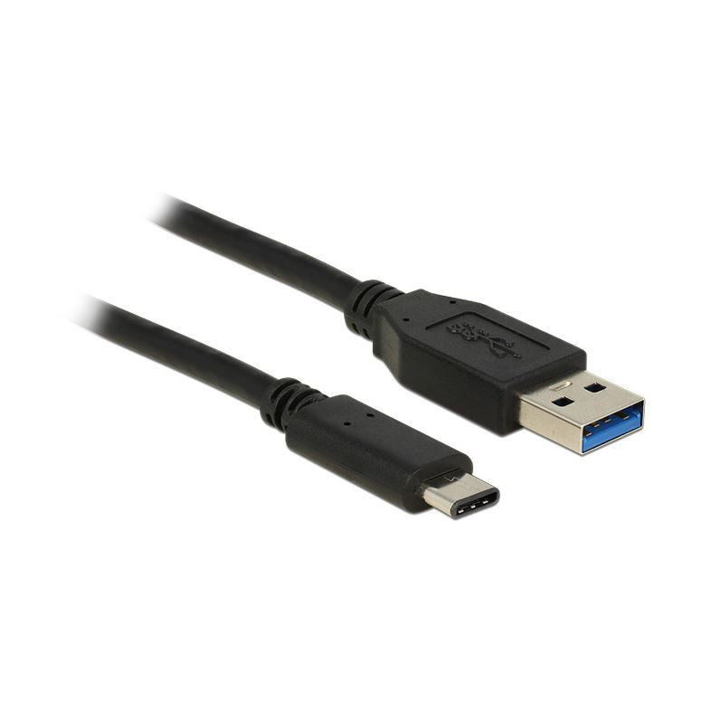 Kabel USB 3.1 A-C  1m črn Delock