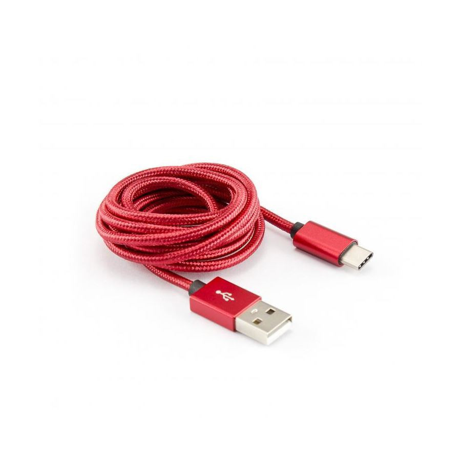 Kabel USB A-C  1,5m rdeč SBOX