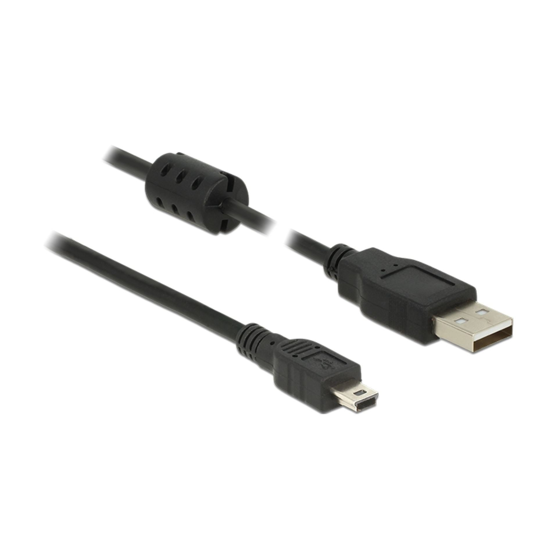 Kabel USB A-B mini z dušilko 2m Delock