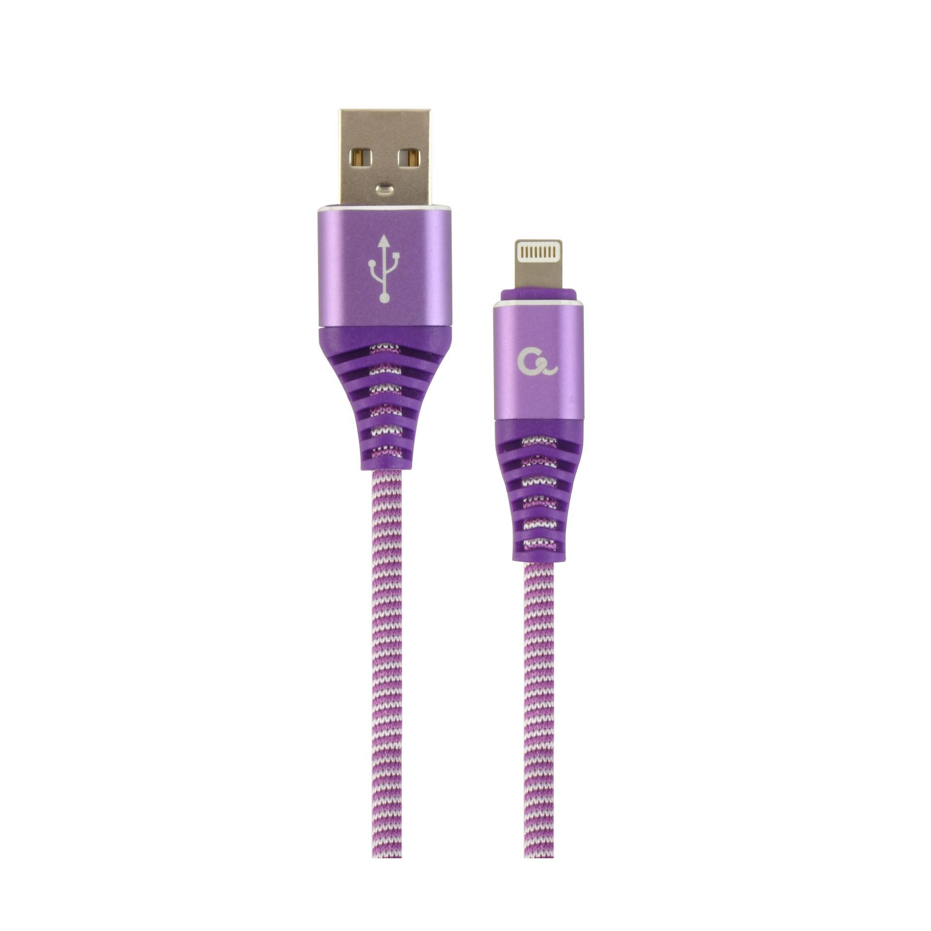Kabel Apple USB/Lightning 2m bombažna zaščita vijola Cablexpert