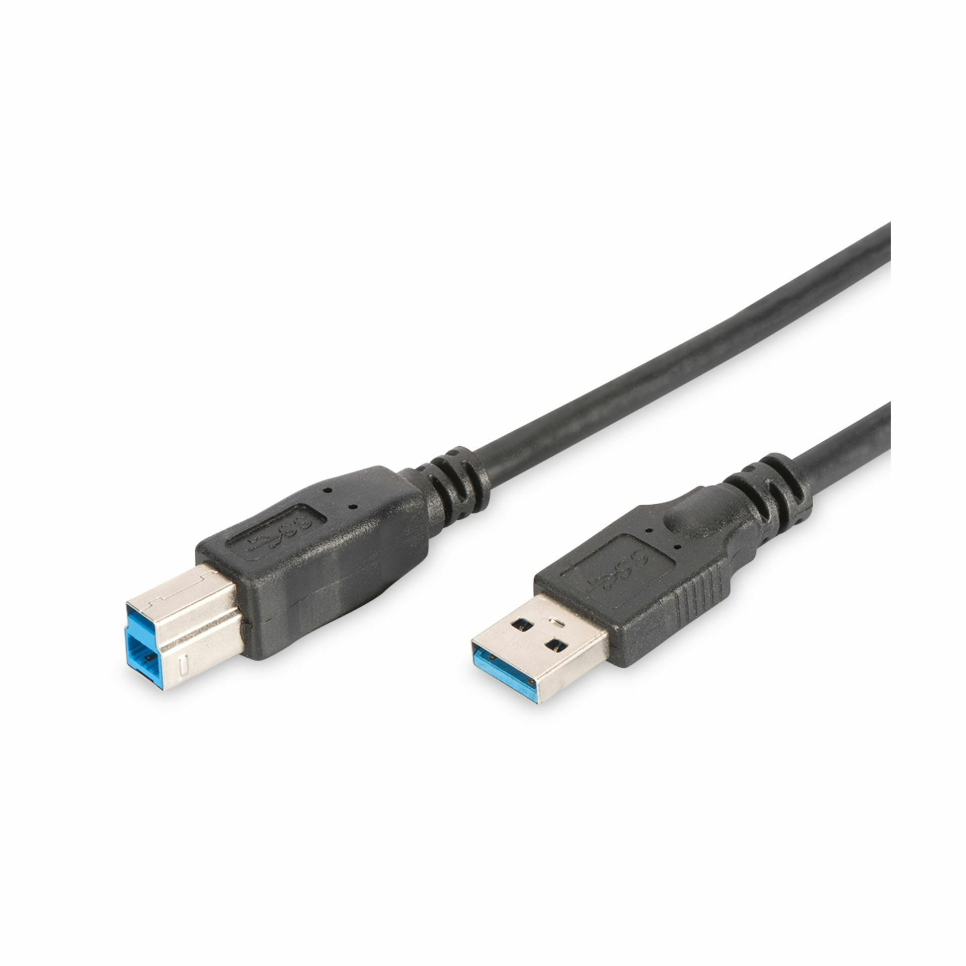 Kabel USB 3.0 A-B 1,8m Digitus črn
