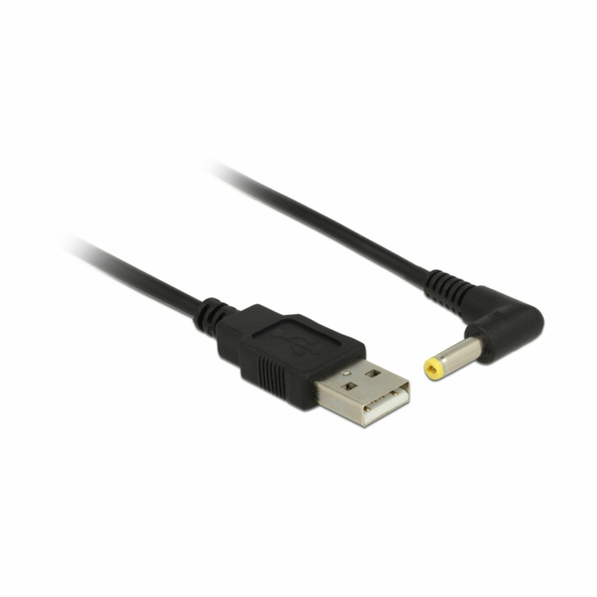 Kabel USB M – napajalni M DC 4,0 fi x 1,7mm kotni 1,5m Delock