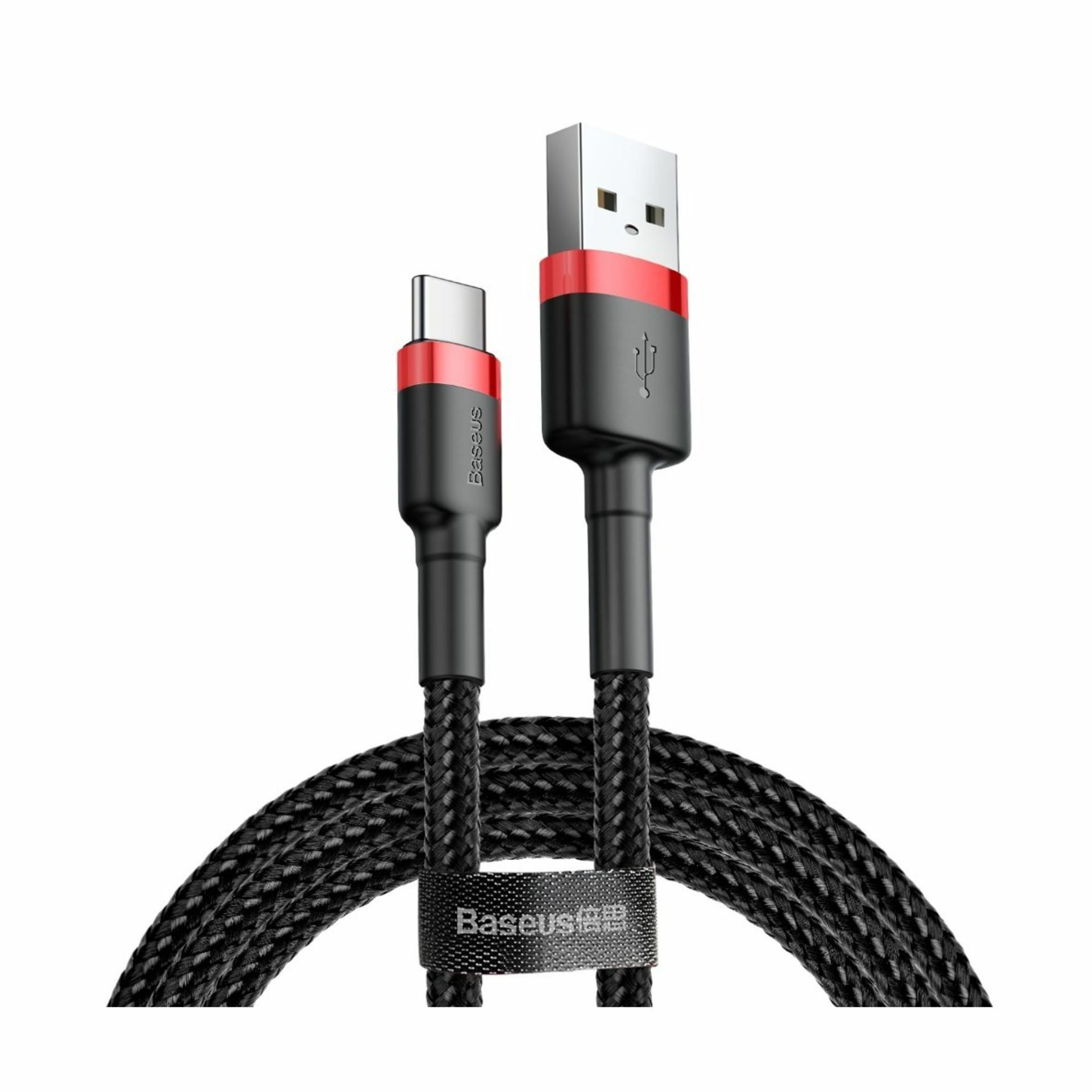 Kabel USB A-C 3m 2A Cafule rdeč+črn Baseus