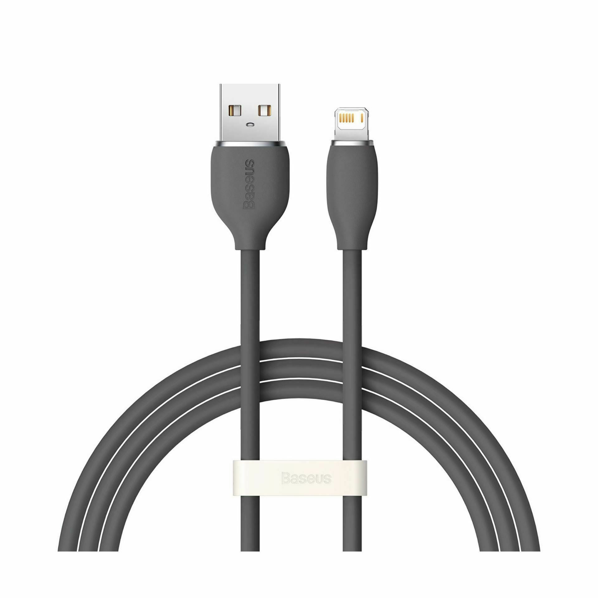 Baseus kabel USB/Lightning 1.2m 2.4A Silica gel črn CAGD000001