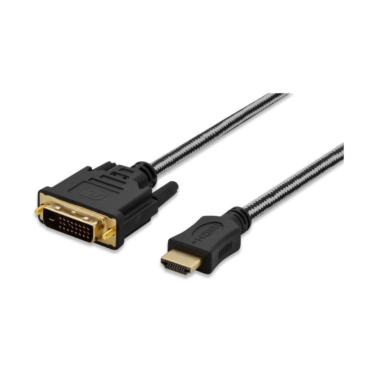 HDMI-DVI-D 24+1 kabel  5m Ednet bombažna zaščita