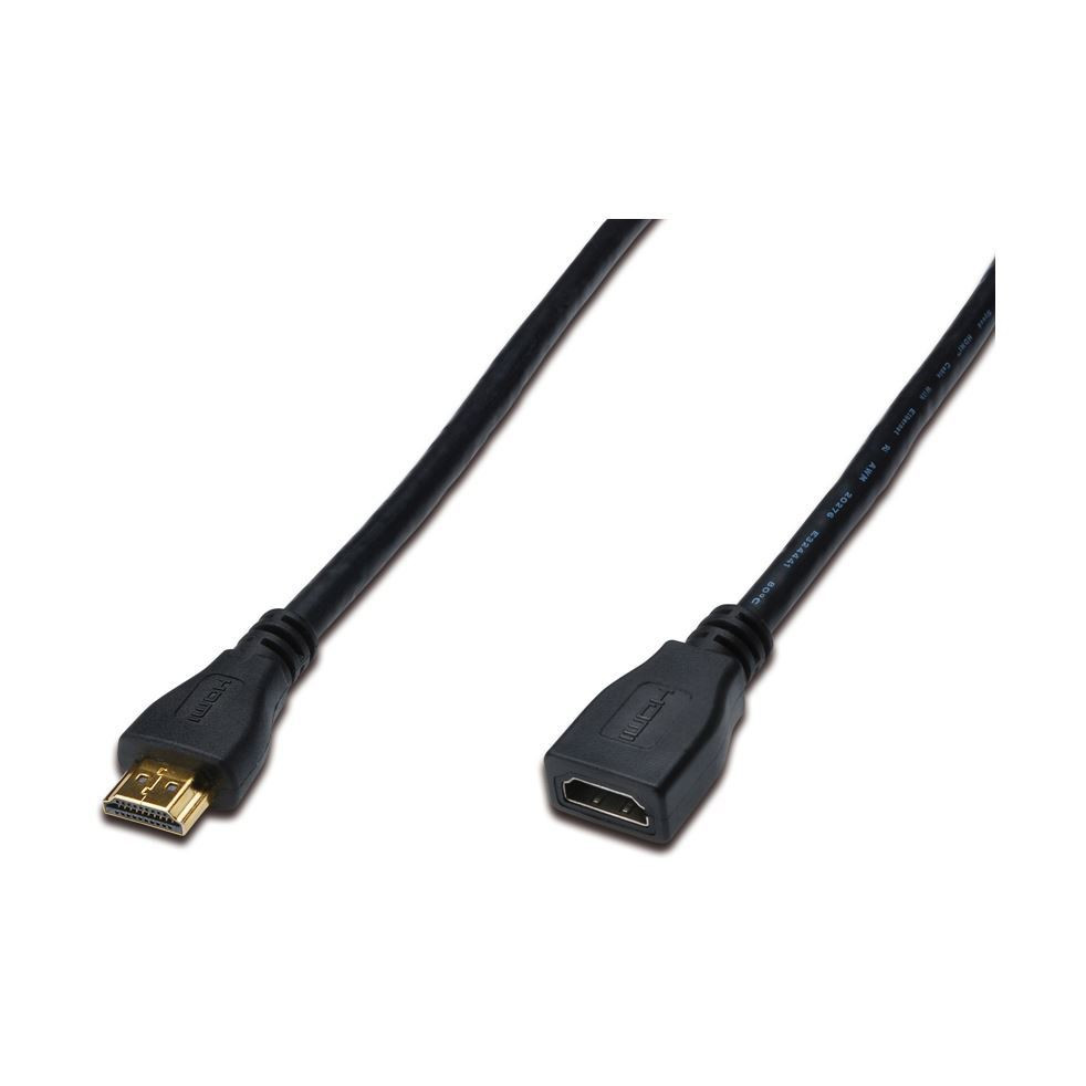HDMI-HDMI podaljšek z mrežno povezavo 5m Digitus črn