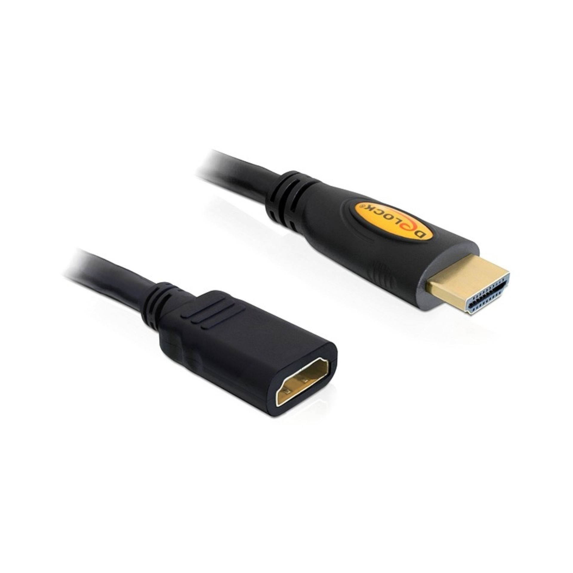 HDMI-HDMI podaljšek z mrežno povezavo 2m Delock črn