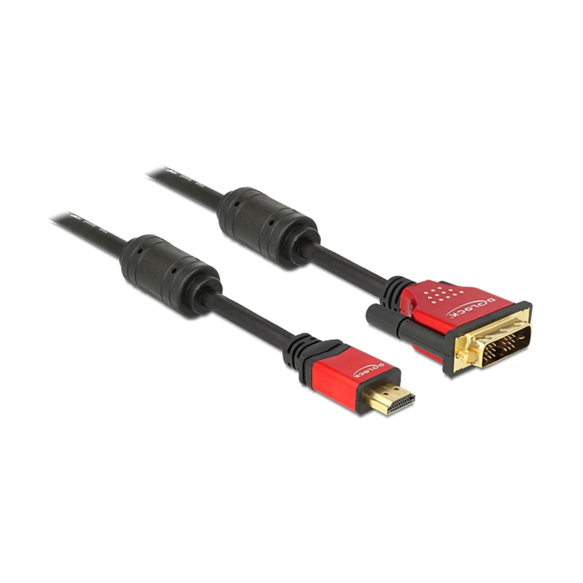 HDMI-DVI-D 18+1 kabel  3m Delock