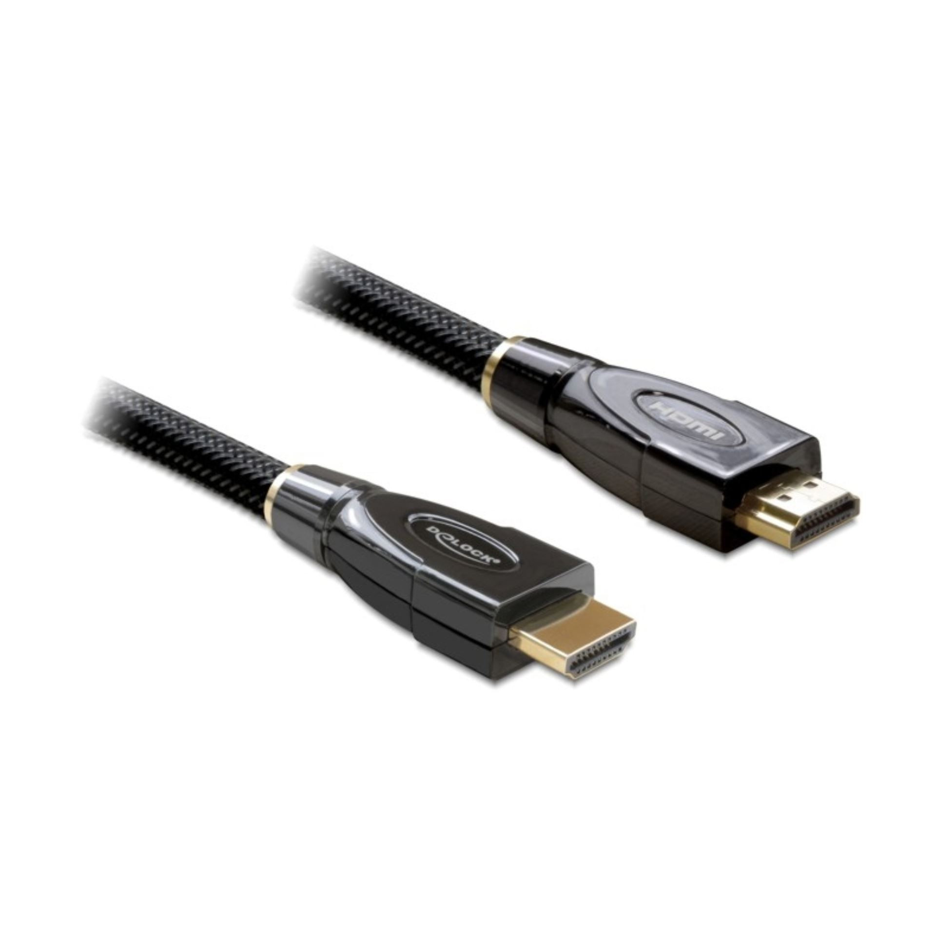 HDMI kabel z mrežno povezavo  2m Delock črn High Speed Premium