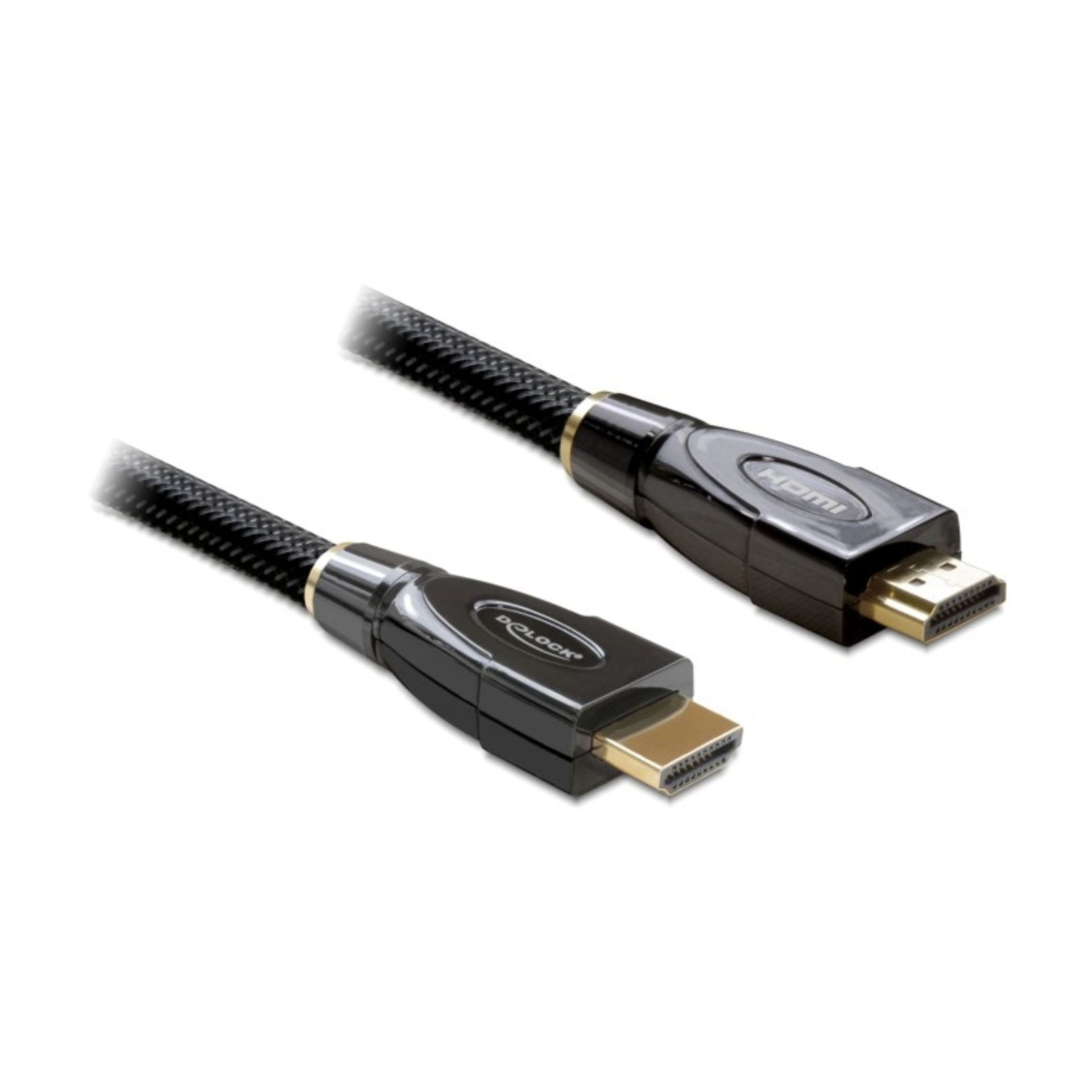 HDMI kabel z mrežno povezavo  3m Delock črn High Speed Premium
