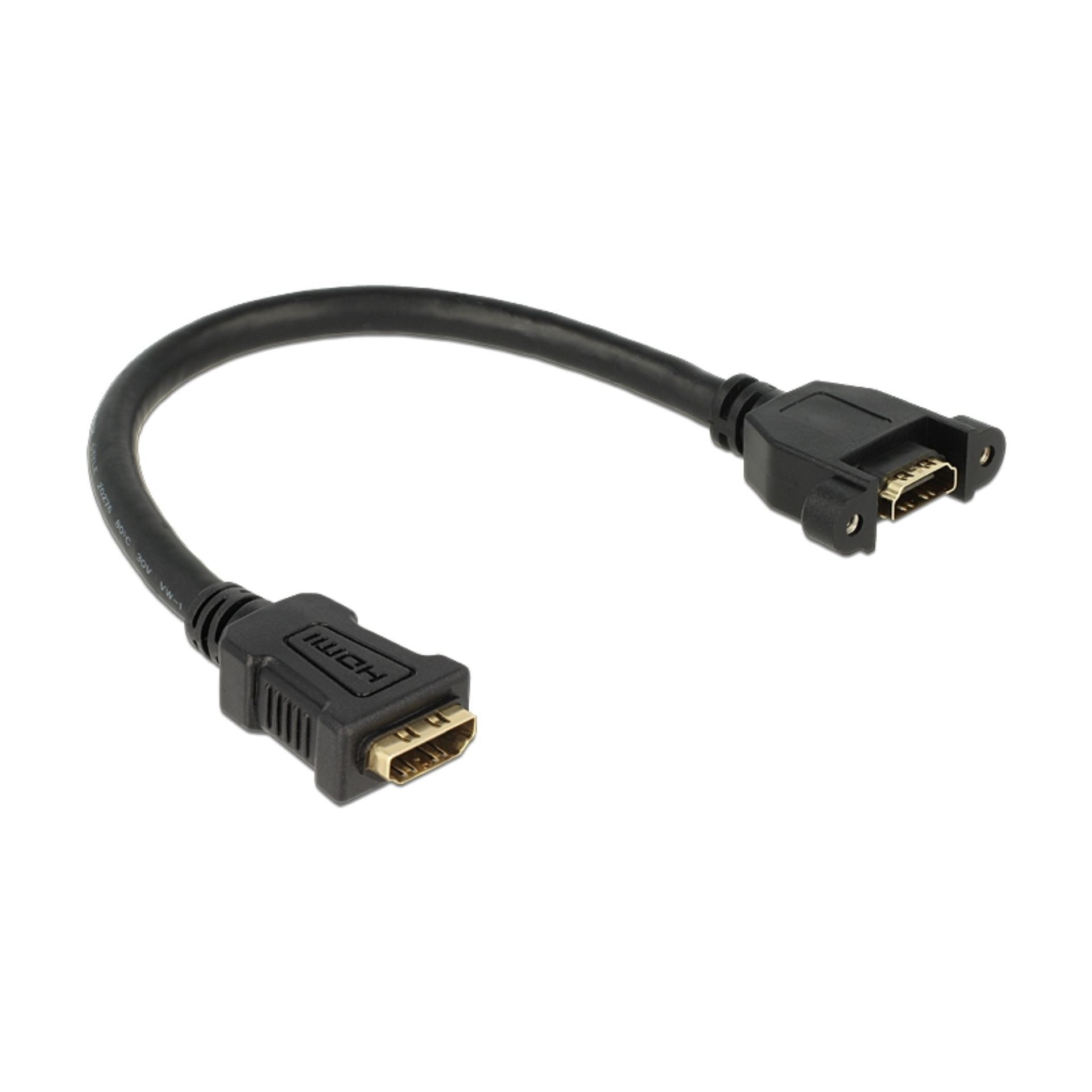 Delock HDMI podaljšek vgradni 4K 0,25m 85100