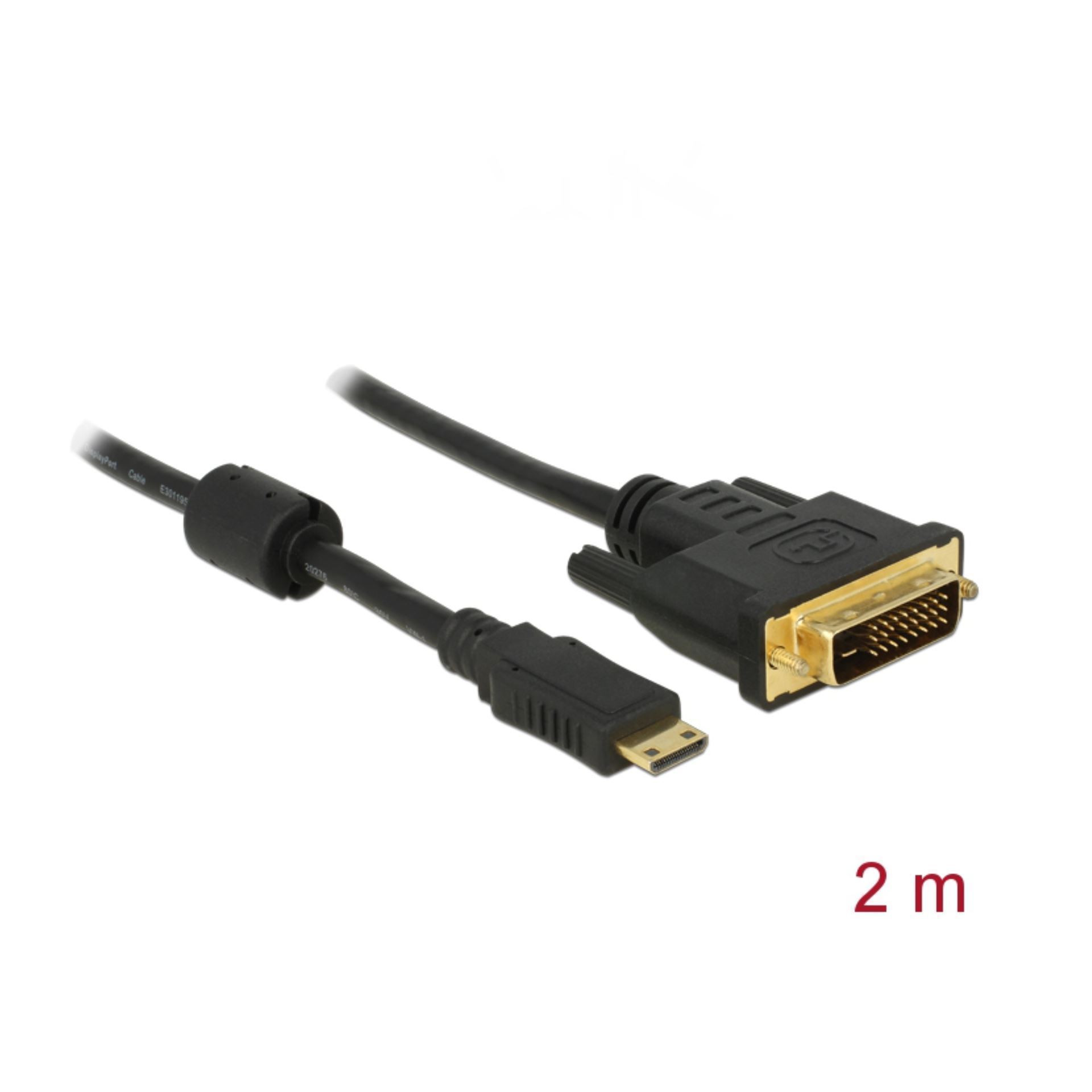 HDMI mini-DVI 24+1 kabel 2m Delock