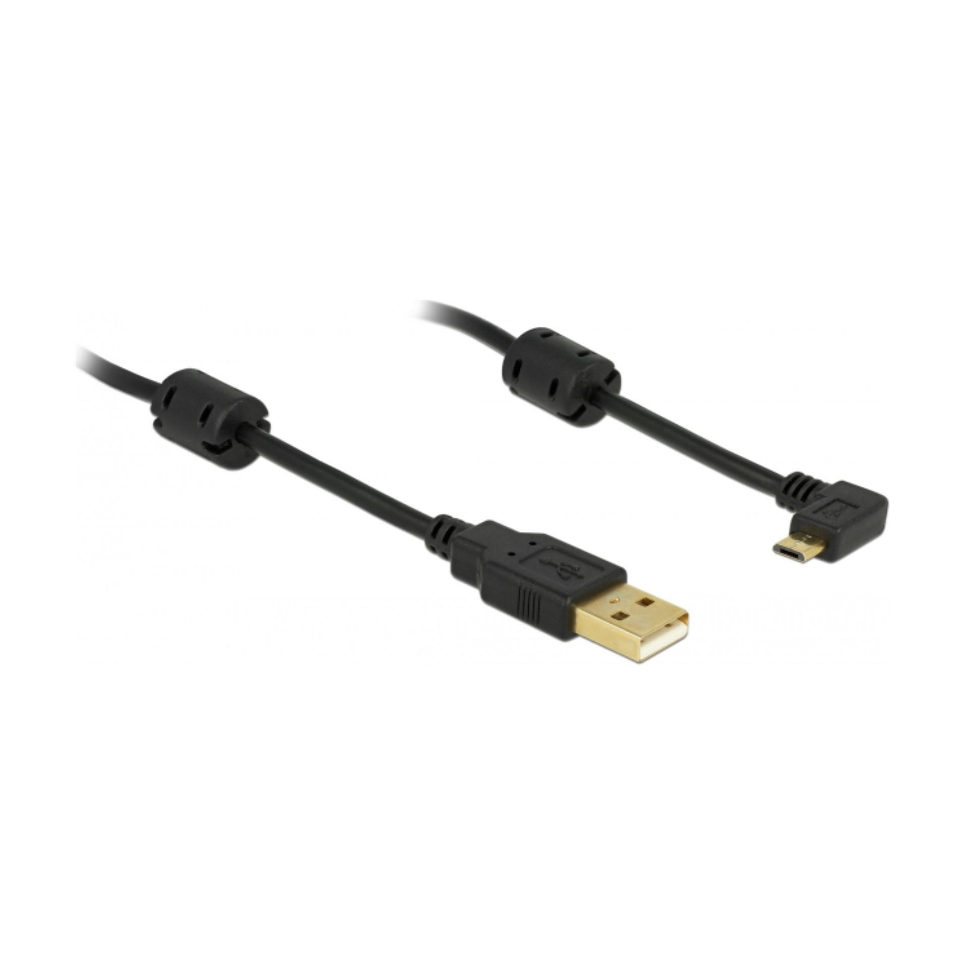 Kabel USB A-B mikro kotni-90st.desni 1m Delock