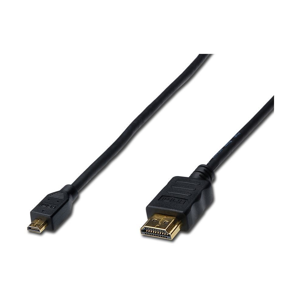 Digitus kabel HDMI/D mikro  1m 4K črn AK-330109-010-S
