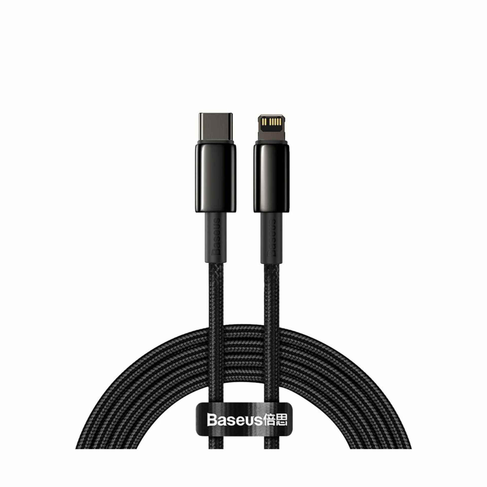 Baseus kabel TipC/Lightning 2m 20W PD Tungsten pleten črn CATLWJ-A01