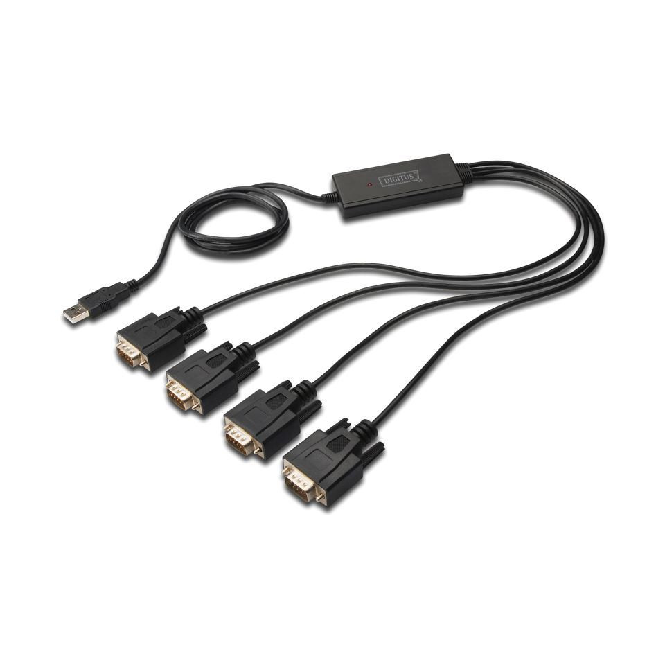 Digitus pretvornik USB-4xSerial DB09 FTDI DA-70159