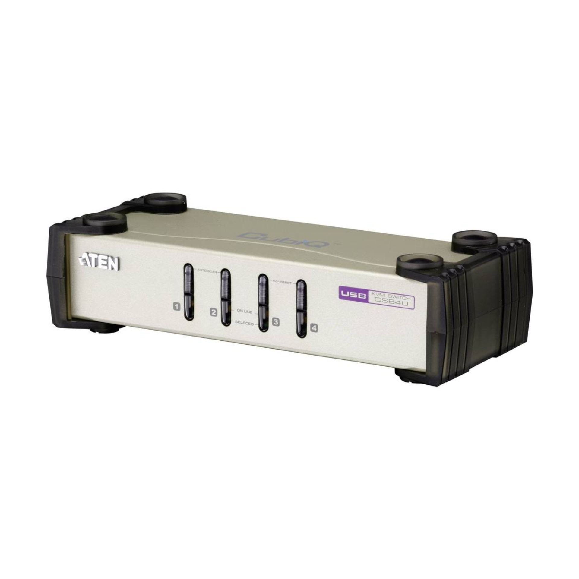 ATEN KVM stikalo 4x1 namizni VGA/PS2-USB s kabli CS84U
