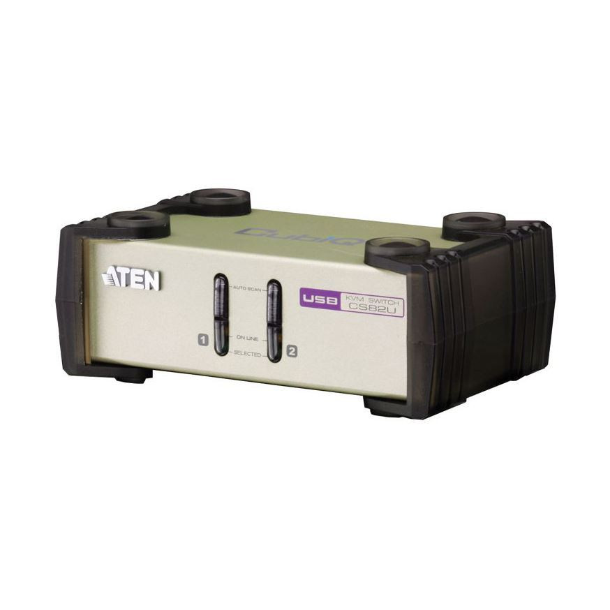 ATEN KVM stikalo 2x1 namizni VGA/PS2-USB s kabli CS82U