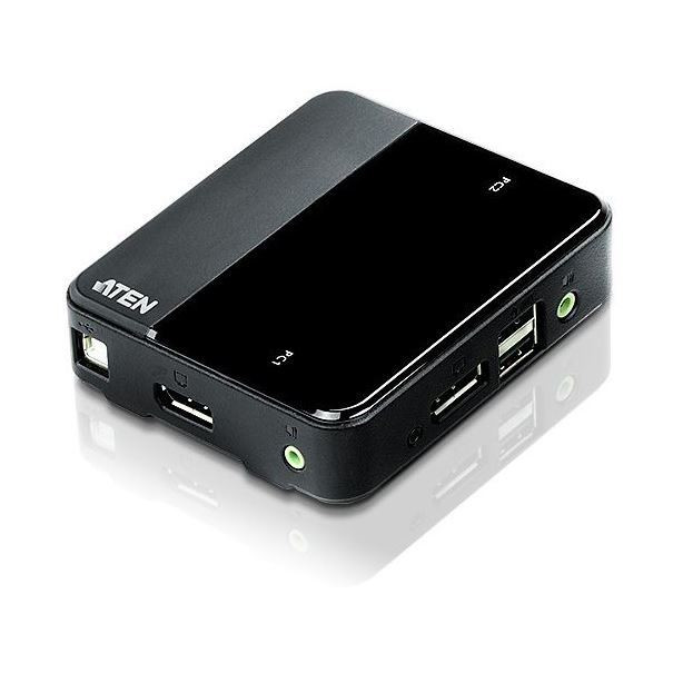 ATEN KVM stikalo 2x1 DisplayPort/USB 4K s kabli CS782DP