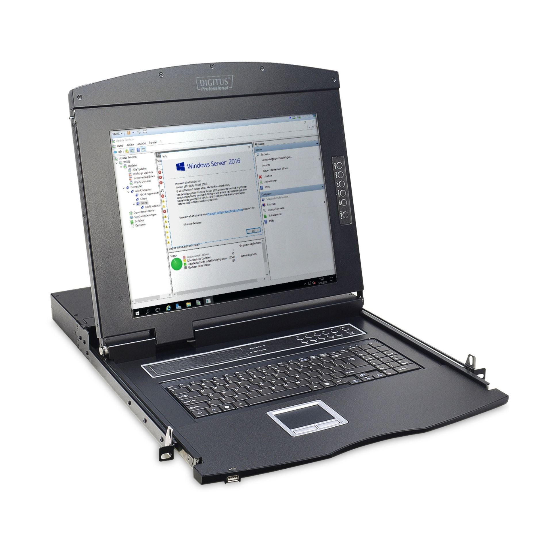 Digitus KVM stikalo rack 8x1 LCD DS-72210-2US