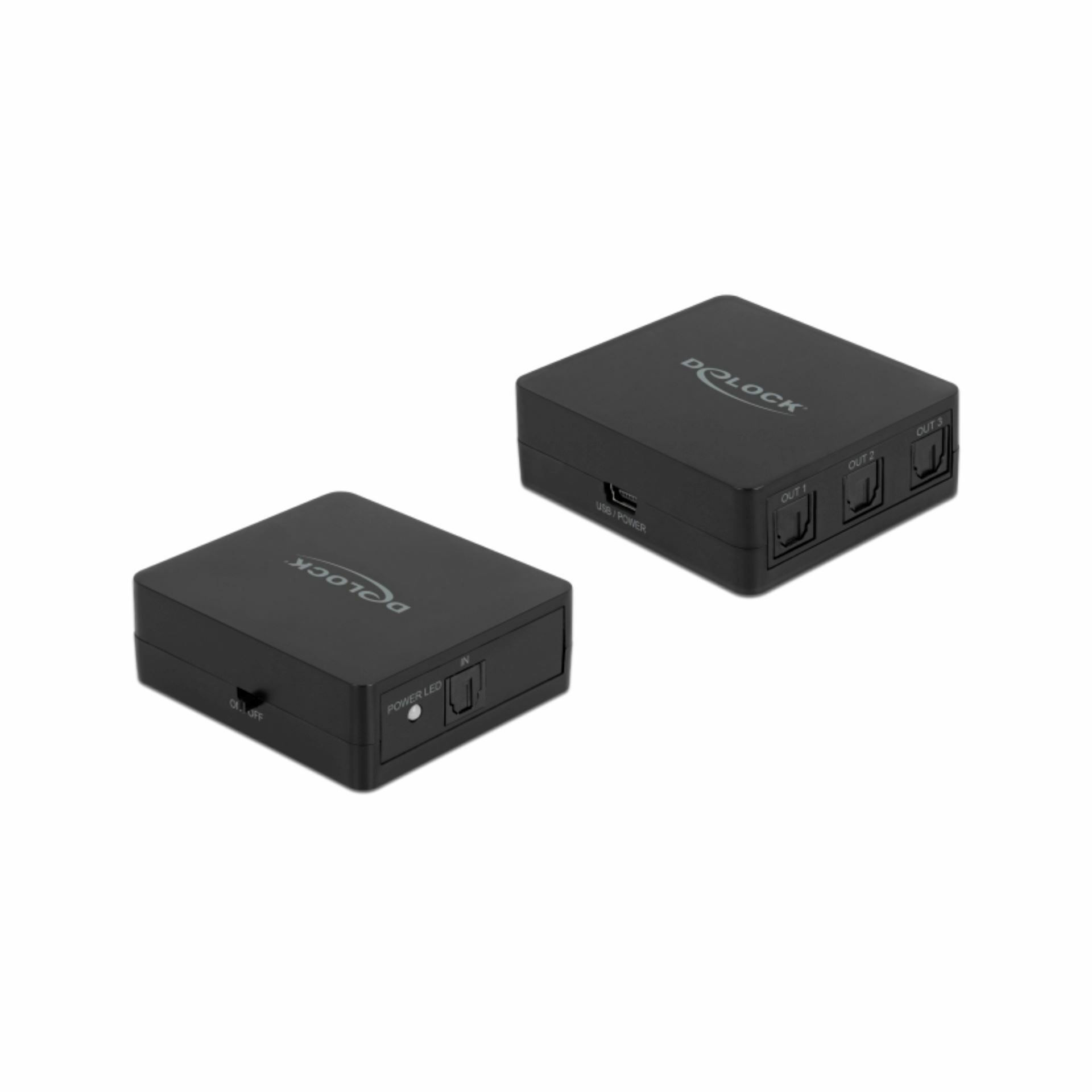 Delock optično stikalo 3:1 SPDIF Toslink avdio napajanje preko USB 63397