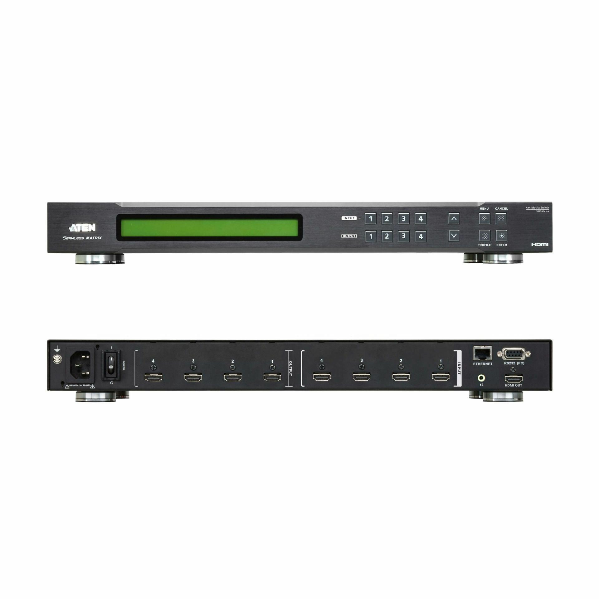 ATEN HDMI stikalo matrix 4x4 scaler VM5404HA