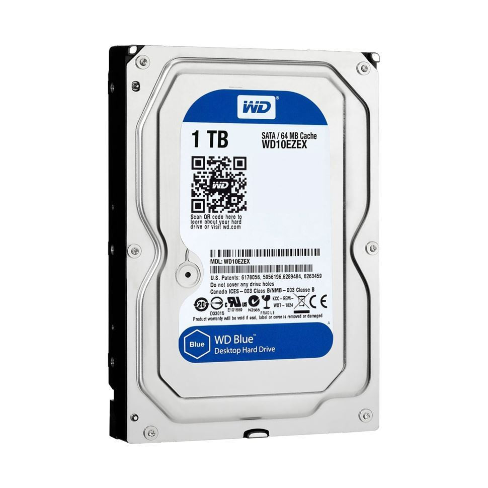 Trdi disk 9cm 1TB WD BLUE 7200 64MB SATA III