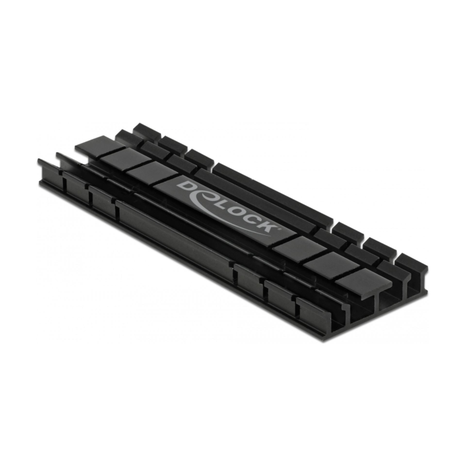 Pasivni Hladilnik za M.2 NVMe SSD 70mm flat črn Delock