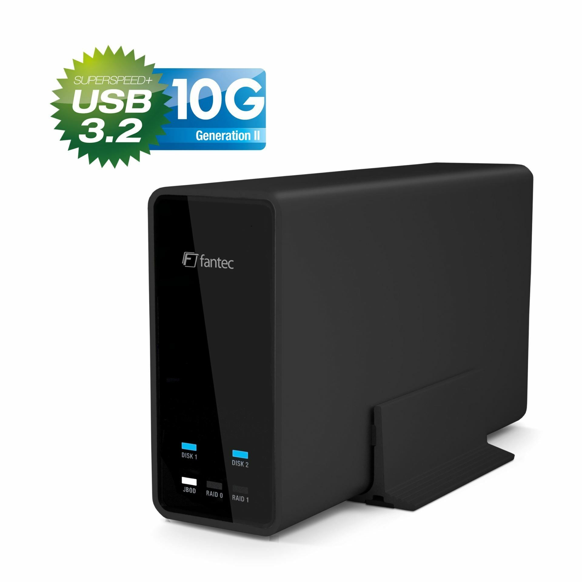 Fantec ohišje 6cm 2x2,5” SATA RAID TipC mobiRAID X2U31 črno 2498